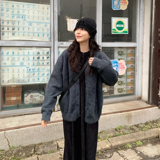 Angora oversized cardigan