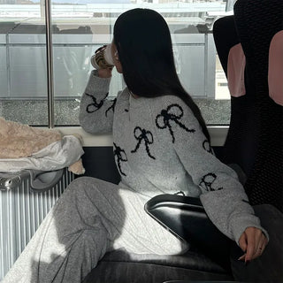 Ribbon Round Knit
