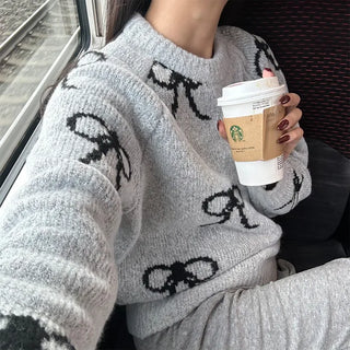 Ribbon Round Knit