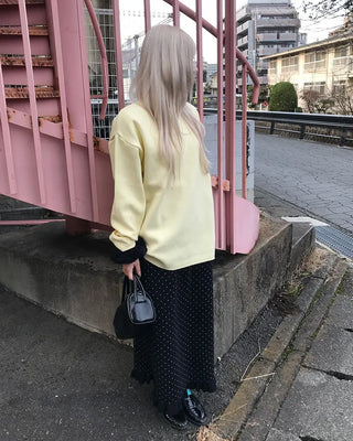 Polka Dot Frill Point Skirt