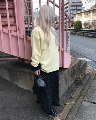 Round neck daily knit
