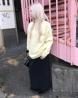 Polka Dot Frill Point Skirt