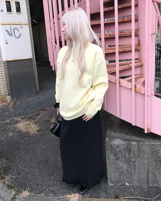 Round neck daily knit