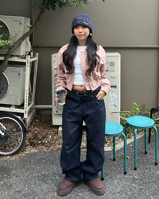 (Unisex) Low-Waist Cotton Pants
