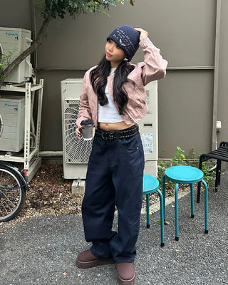 (Unisex) Low-Waist Cotton Pants