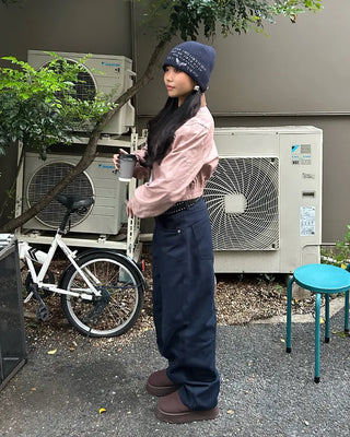 (Unisex) Low-Waist Cotton Pants