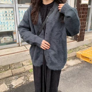 Angora oversized cardigan