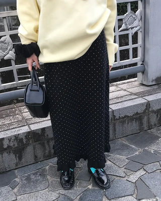 Polka Dot Frill Point Skirt