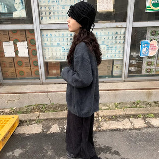 Angora oversized cardigan