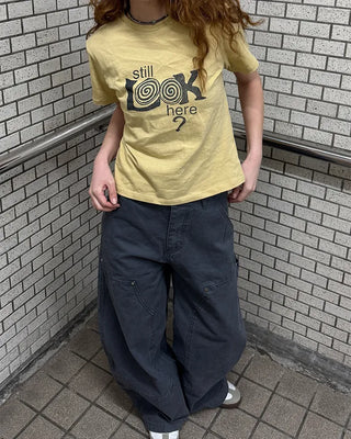 Wide Caper Cotton Pants