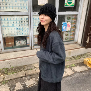 Angora oversized cardigan