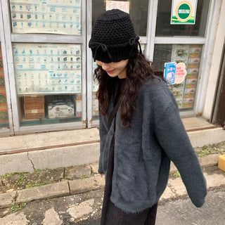 Angora oversized cardigan