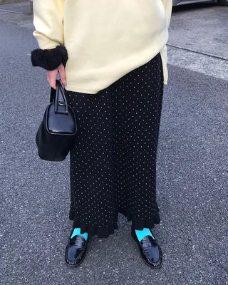 Polka Dot Frill Point Skirt