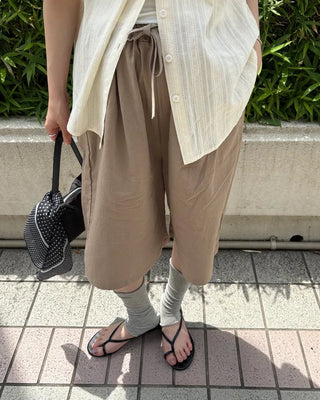 Cut-off open heel three-quarter socks