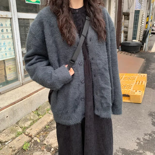 Angora oversized cardigan