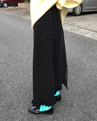 Polka Dot Frill Point Skirt