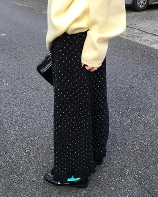 Polka Dot Frill Point Skirt