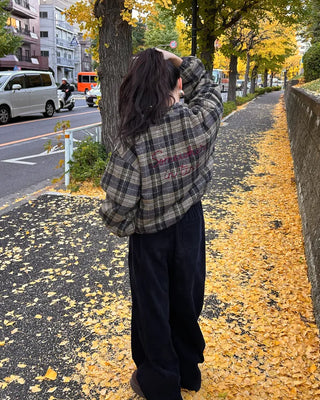 Reversible Stitch Check Jumper