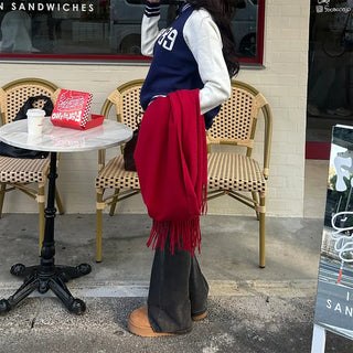 Cashmere wool scarf