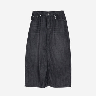 [3 colors] Humo Hudel Denim Long Skirt