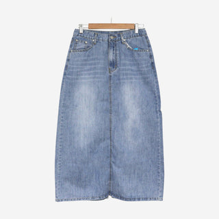 [3 colors] Humo Hudel Denim Long Skirt
