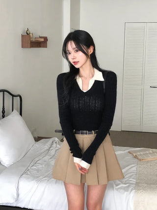 Two-tone knit