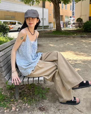 Flower Shirring Camisole