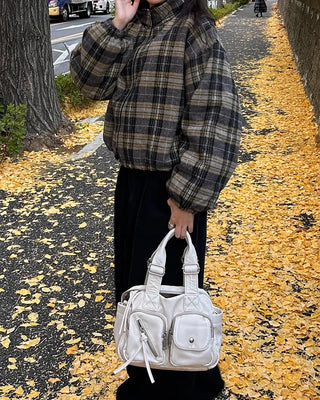 Reversible Stitch Check Jumper