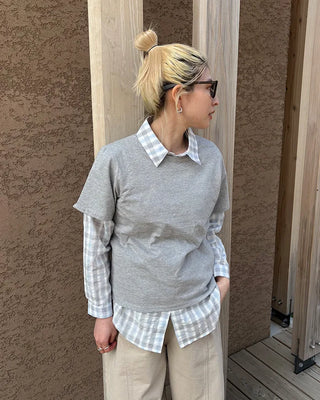 Semi-Cropped Basic Half T-Shirt