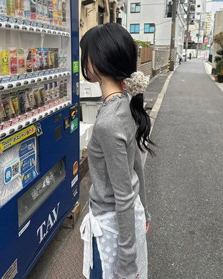 Sheer Dot Scrunchie
