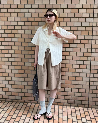 (Unisex) Summer Cotton Easy Half Pants