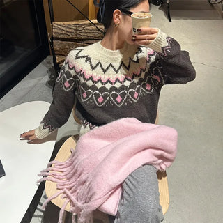 Heart Nordic Knit