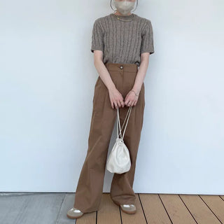 olani twist half sleeve knit