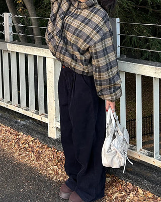 Reversible Stitch Check Jumper