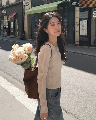 Slim Rib Cardigan - 4 Colors