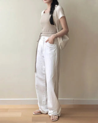Halter neck knit bustier layered top