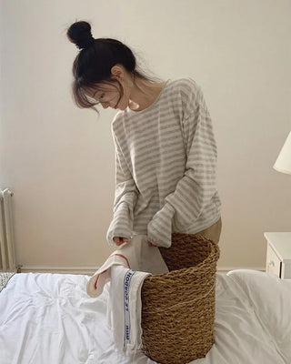Slim striped knit