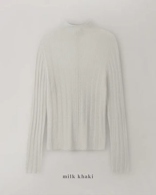 See-through knit cardigan