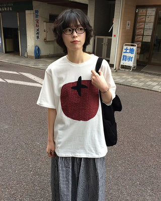 Over 3,000 units sold! Tomato print oversized short-sleeved T-shirt