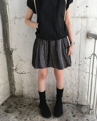 Pumpkin print skirt