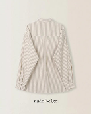 Loose-fit striped shirt