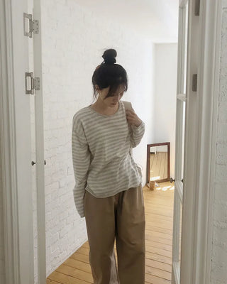 Slim striped knit