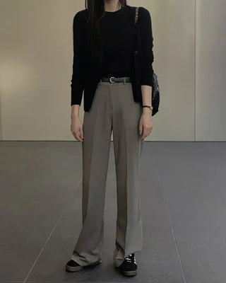 Semi-bootcut slacks