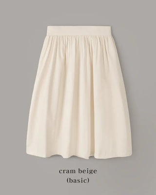 Two-button flared skirt