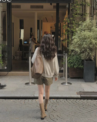 Pigment-washed sweatshirt