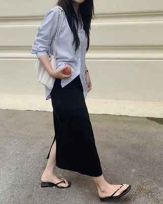 Classic striped border shirt