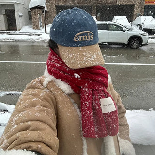 Knitted long scarf