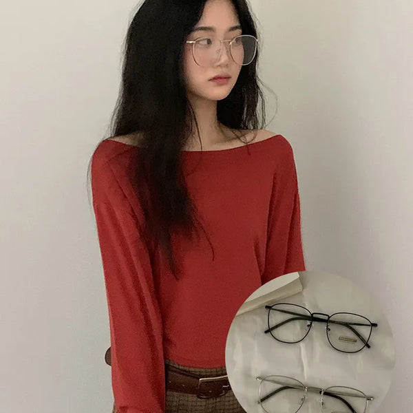 Vintage Simple Silver Glasses