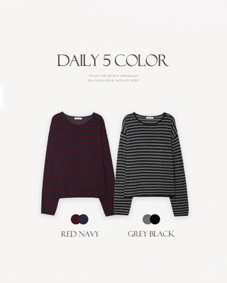 Slim striped knit