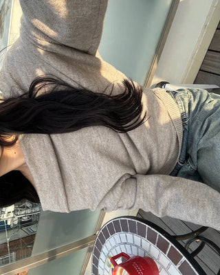 Slash Off-Shoulder High-Gauge Long Knit